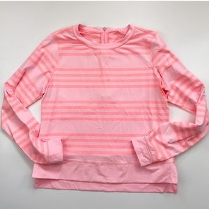 Lululemon 4 Pink Long Sleeve Athleisure Shirt